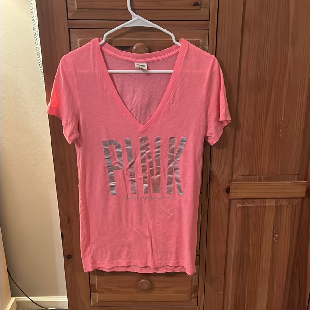 Pink V-Neck T-Shirt by Victoria's Secret